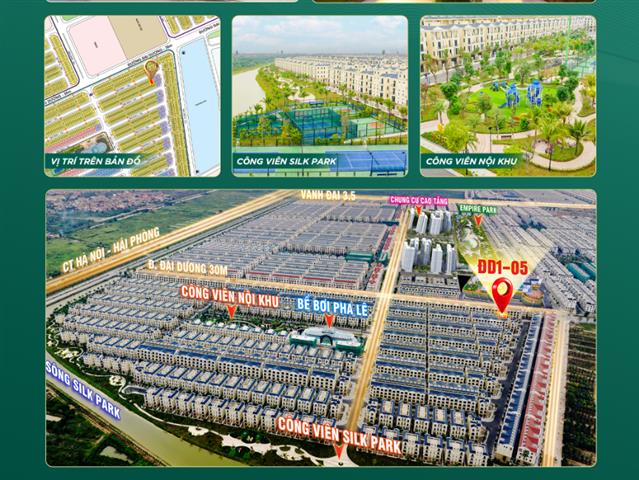 Giá bán căn Liền kề ĐD1-05, Phân khu Đảo Dừa, Vinhomes Ocean Park 2