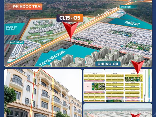 Giá bán căn Shophouse CL15-05, Phân khu Chà Là, Vinhomes Ocean Park 2