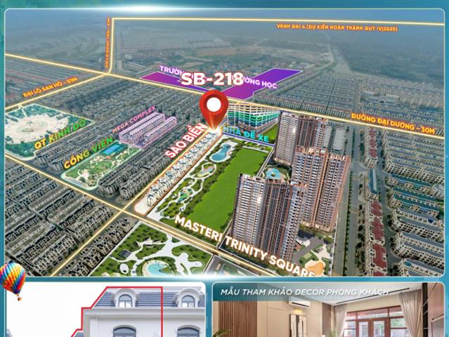 Giá bán căn Biệt thự Song lập SB-218, Phân khu Sao Biển, Vinhomes Ocean Park 2