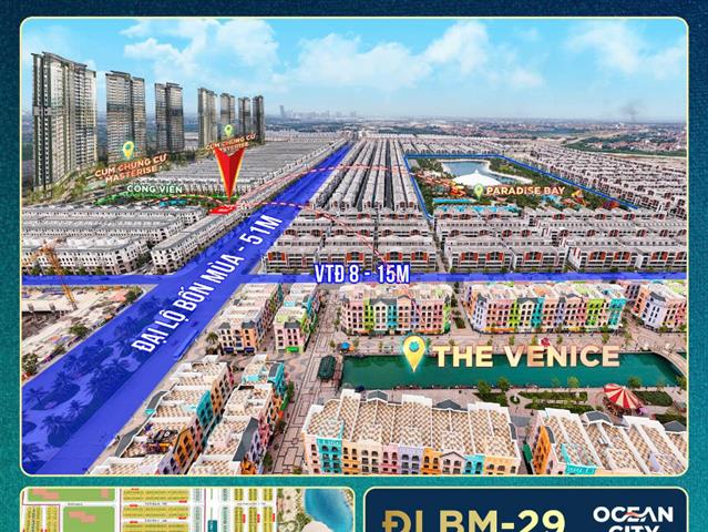 Giá bán căn Shophouse ĐLBM-29, Phân khu Thời Đại, Vinhomes Ocean Park 3