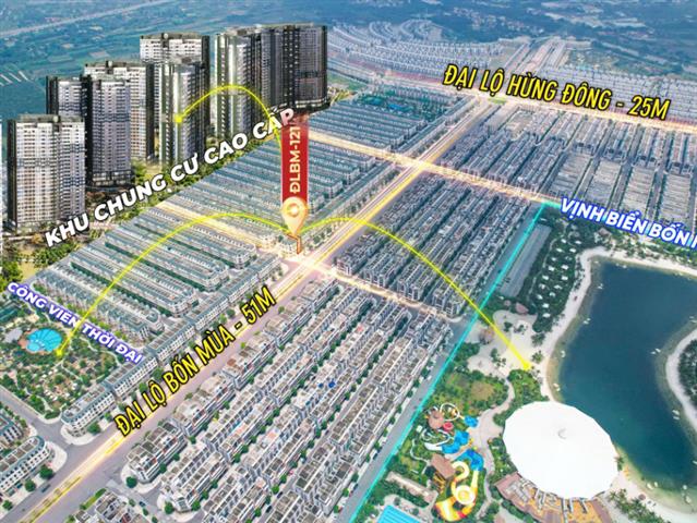 Giá bán căn Shophouse ĐLBM-121, Phân khu Thời Đại, Vinhomes Ocean Park 3